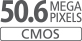 50,6 megapikslers APS-C CMOS-sensor