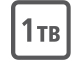 1 TB lagringsplass